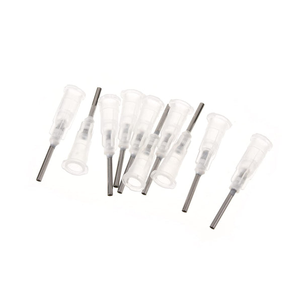 Utoolmart Industrial Dispensing Needle, 10pcs 17G Blunt Tip Syringe Needles with Luer Lock for Refilling E-Liquid