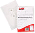 JAM PAPER Plastic Envelopes with Button & String Tie Closure, 4 1/4 x 6 1/4, Assorted Colors, 6/Pack