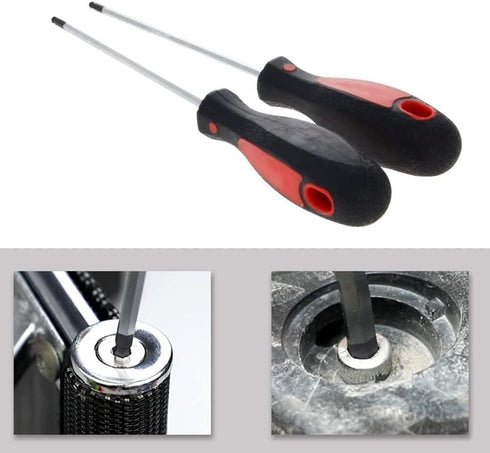 Utoolmart 3mm x 100mm Ball Head Precision Screwdriver Hex Design Wrench Hand Tool 2Pcs