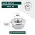 M8-1.25 Serrated Flange Hex Nuts, 25 pcs Hexagon Flange Nuts 304 Stainless Steel 18-8, Bright Finish