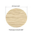 uxcell 3 Sheet/162Pcs Screw Hole Cover Stickers - 21mm Dia PVC Self Adhesive Caps for Wood Furniture