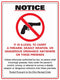 Zing Green Products 2805 Recycled Plastic "Notice It is Illegal to Carry a Firearm" Sign - Ohio, 14" x 10"