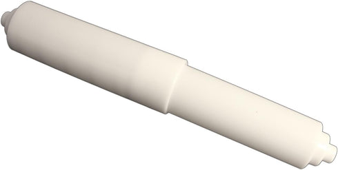 LASCO Universal Plastic Spring Loaded Replacement Toilet Paper Roller, White