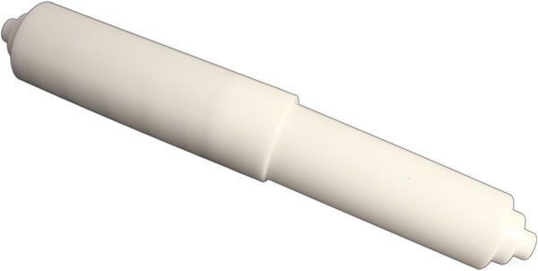 LASCO Universal Plastic Spring Loaded Replacement Toilet Paper Roller, White
