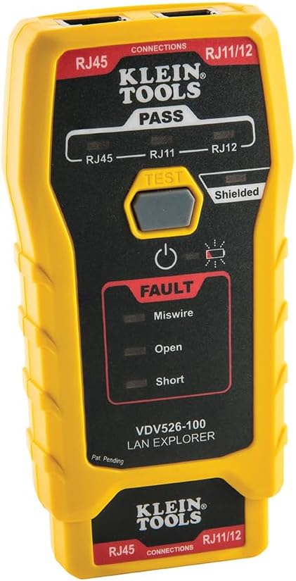 Klein Tools VDV526-100 Network LAN Cable Tester, VDV Tester, LAN Explorer with