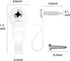 48 Pack DINGEE Screw Hooks, White Outdoor String Light Clips, Christmas Light Hooks, Small Stainless Steel Screw