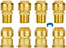 SUNGATOR Push to Connect Plumbing Fittings Mix, No Lead Brass 1/2 Inch Pushfit Female Adapter (4 PCS) and Male Adapter