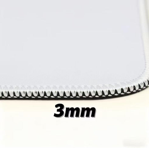 Kriture 10.2x8.3inches, 3mm, Mouse Pad with Stitched Edge, Non-Slip Rubber Base, Premium-Textured and Waterproof