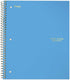 Five Star Spiral Notebook, 1 Subject, College Ruled, 100 Sheets, 11" x 8-1/2", Teal (72051)
