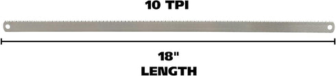 22" 22-Inch 10 GreatNeck Bone Saw Replacement, Meat Saw Blade, TPI, Bone Saw for Hunting, Cuts Meat and Bone