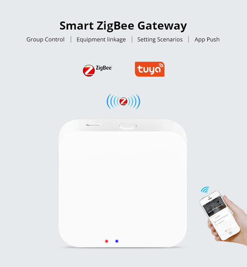 ZigBee 3.0 Hub, WiFi & Bluetooth Dual Mode Gateway, Tuya Smart Home Bridge, Voice Control via Alexa, Google Home