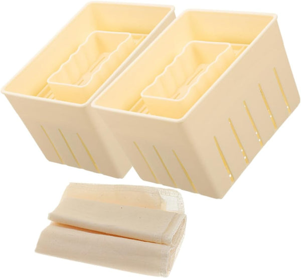 Tofu Maker Mold with Cloth Set DIY Homemade Tofu Presser Kitchen Cooking