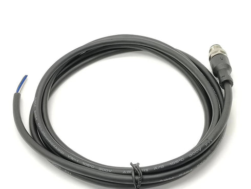 M12 Connector A Code Single Male Head Straight Aviation Plug, 5 Pin 2M/6.6ft Cable