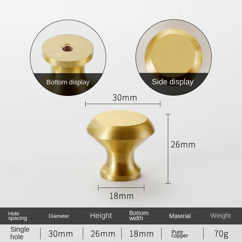SANCHAKOU 2Pcs Drawer Handles Pull Brass Wardrobe Cabinet Door Handle Bedside Table Wine Cabinet Drawer Handle Diamond