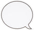 Juvale 48 Pack Dry Erase Speech Bubble Cutouts for Bulletin Boards, Classroom Teaching Supplies, Laminated