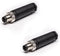 2 Pcs M8 Plug Waterproof 3 Pin Connector, Field Assembly Wireable Straight Male Plug IP67 Industrial Sensor