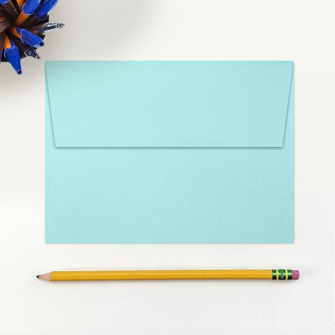 LUXPAPER A7 Invitation Envelopes, 50 Pack, Seafoam, for 5 x 7 Cards, with Peel and Press Seal