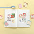 Monolike Color Palette Sticky Objet 300 A Set 4P, Self-Adhesive Memo Pad with 30 Sheets