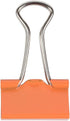 JAM PAPER Small 3/4 Inch (19 mm) Orange Binder Clips - 25/Pack