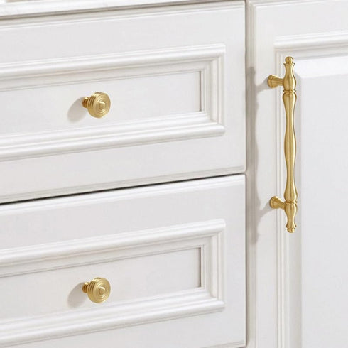 SANCHAKOU 2 Pack 30 14 26Mm Drawer Handles Brass Cabinet Door Handles Wardrobe Shoe Cabinet Bedside Cabinet Cabinet
