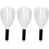 3-Pack Barber Salon Face Mask, Plastic Hairdressing Shield with Sponge Handle, Reusable