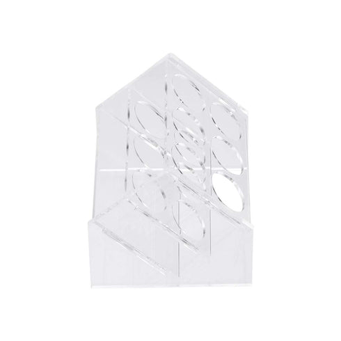 uxcell Slant Rack Acrylic Test Tube Holder, Clear, 6 Wells for 50ml Centrifuge Tubes