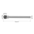 uxcell Tungsten Carbide Rotary Files 1/8" Shank, Double Cut Ball Shape Burrs Tool 6mm Dia, 3pcs