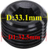 1" NPT Male Socket Allen Head Plugs Aluminum Black, 2 Pack