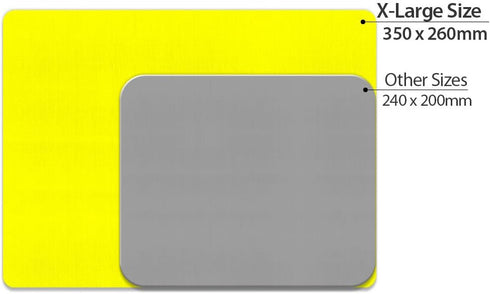 Extra Large Non-Slip Rectangle Mousepad, FINCIBO Solid Bright Yellow Mouse Pad for Home and Office