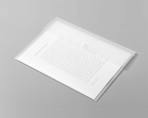 VANRA Poly File Folder Pockets - Plastic Envelope Document Organizer with Snap Button Closure, A4 Size, 5 Pack