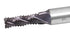 Accusize Industrial Tools M42 8% Cobalt TiAlN Roughing End Mill, 1/4" Diameter, 3/8" Shank Diameter