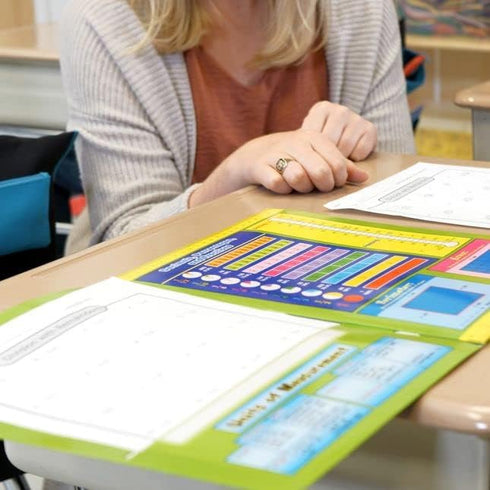 Really Good Stuff Intermediate Math Resource, 4-Pocket Folders - Set of 12