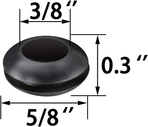20 Packs Airlock Grommet, Silicone for Homebrewing, Fermenter Lid, 5/8 Inch OD and 3/8 Inch ID