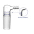 Glass 90 Degree Vacuum/Gas Adapter, Borosilicate Glass Bent Inlet Adapter with 24/40 Inner Joint and Hose for Laboratory Lab Supply