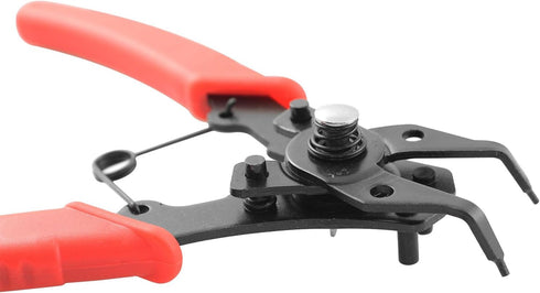 Snap Ring Pliers TAODAN 1Set 4 In 1 C Clips Removal Set for Automotive Repair, Interchangeable Jaw Head