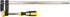 Bar Clamp - 12" F-Clamp with Ergonomic Handle & Push-Button Adjustment - 107118