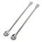 Maxmoral 2PCS Extended 30cm/11.8 inch Sampling Spoon, 2 in 1 Stainless Steel Lab Spoon Spatula, Reagent Sampling Tool