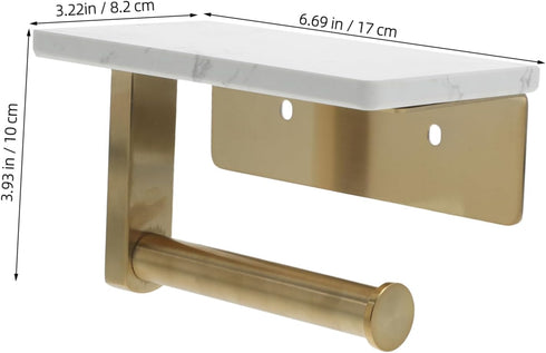Wall-Mounted Toilet Paper Holder - Sturdy Stainless Steel Rack