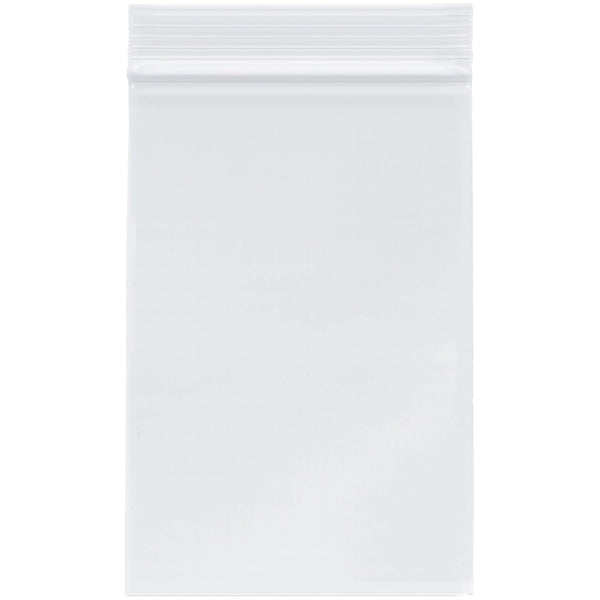 Plymor 4" x 6" Zipper Reclosable Plastic Bags, 2 Mil (Case of 1,000)