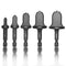 5Pcs Swaging Tool Drill Bit Set, 1/4'' to 3/4'' Multifunction Hex Shank Copper Tube Expander for Air Conditioner