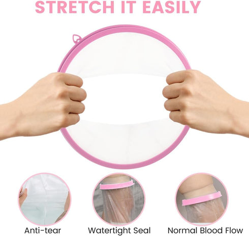 Showering/Swimming/Bath CIVJET Waterproof Cast Covers for Shower Leg, Adult Cast Bag Cover Protector, Boots for Foot