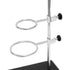 Laboratory Retort Support Stand for Titration Extraction - XMWangzi with Burette Clamp and 2 Flask Ring Clamps