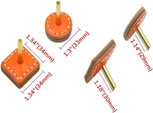 NevStp Hand-sewn Leather Buckle Handle Kitchen Handles Door Pulls Cabinet Knobs Door Shoe Cabinet Bedside Cabinet