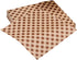 kkrrammii 100 PCS 12x12 Wax Paper Sheets for Food Brown Grease Resistant Checkered
