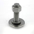 (6 Sets) 3/8-16x1-3/4 Stainless Steel Hex Head Screws, Bolts, Nuts, Flat & Lock Washers, 18-8 (304) Fully Threaded by