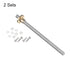 uxcell 2 Pcs 150mm / 6 Inch Tr8x4 Stainless Steel Lead Screw with T8 Brass Nut for 3D Printer Z Axis, CNC Machine