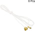 Pack 6 MECCANIXITY Pull Cord for Ceiling Switch, Light Pull Cord String Ceiling Fan String with Connector Pull Chain