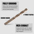 Hymnorq 3/16 Inch M35 Cobalt Steel Twist Drill Bit Set - Extremely Heat Resistant Jobber Length, 10pcs