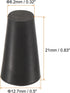 MECCANIXITY Rubber Tapered Plug 8.2mm to 12.7mm Solid Test Tubes Bungs Stopper Black for Lab Home 10 Pieces