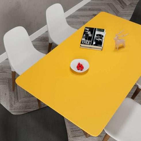 YENHOME Removable Yellow Contact Paper 17.7"x200" for Walls, Cabinets, Peel and Stick Wallpaper
